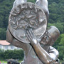 Münchhausen Skulptur "halbes Pferd" in Bodenwerder